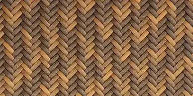 A light and dark brown interwoven mat