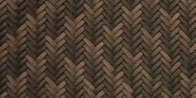 A dark mahogany Viro mat