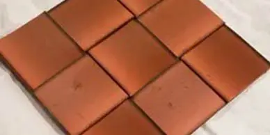A bright brown interwoven mat