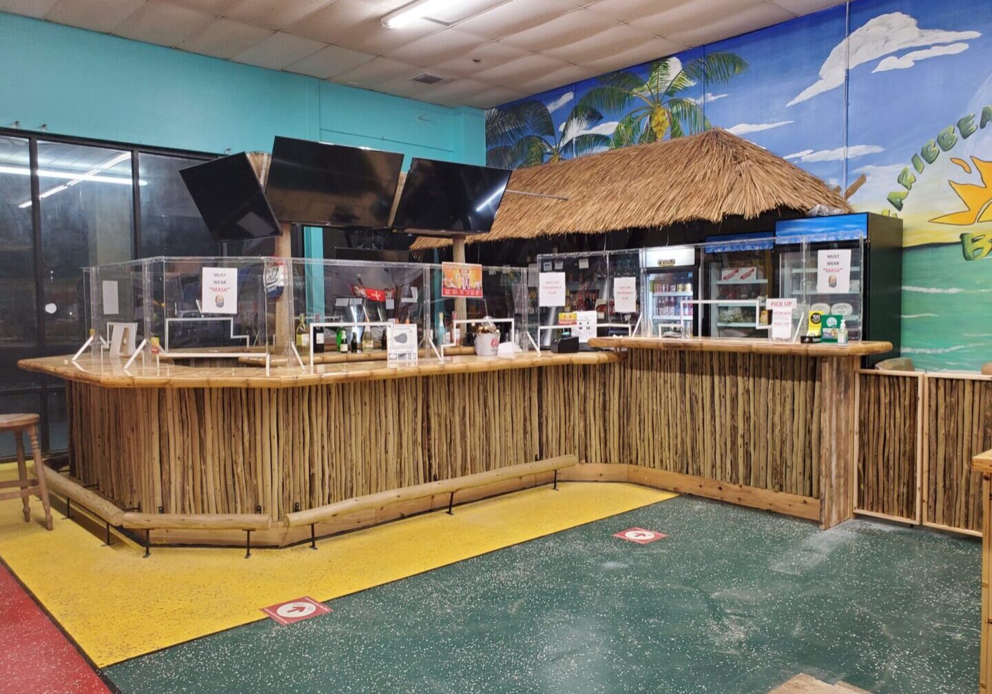 The Caribbean Sunshine Bakery counter